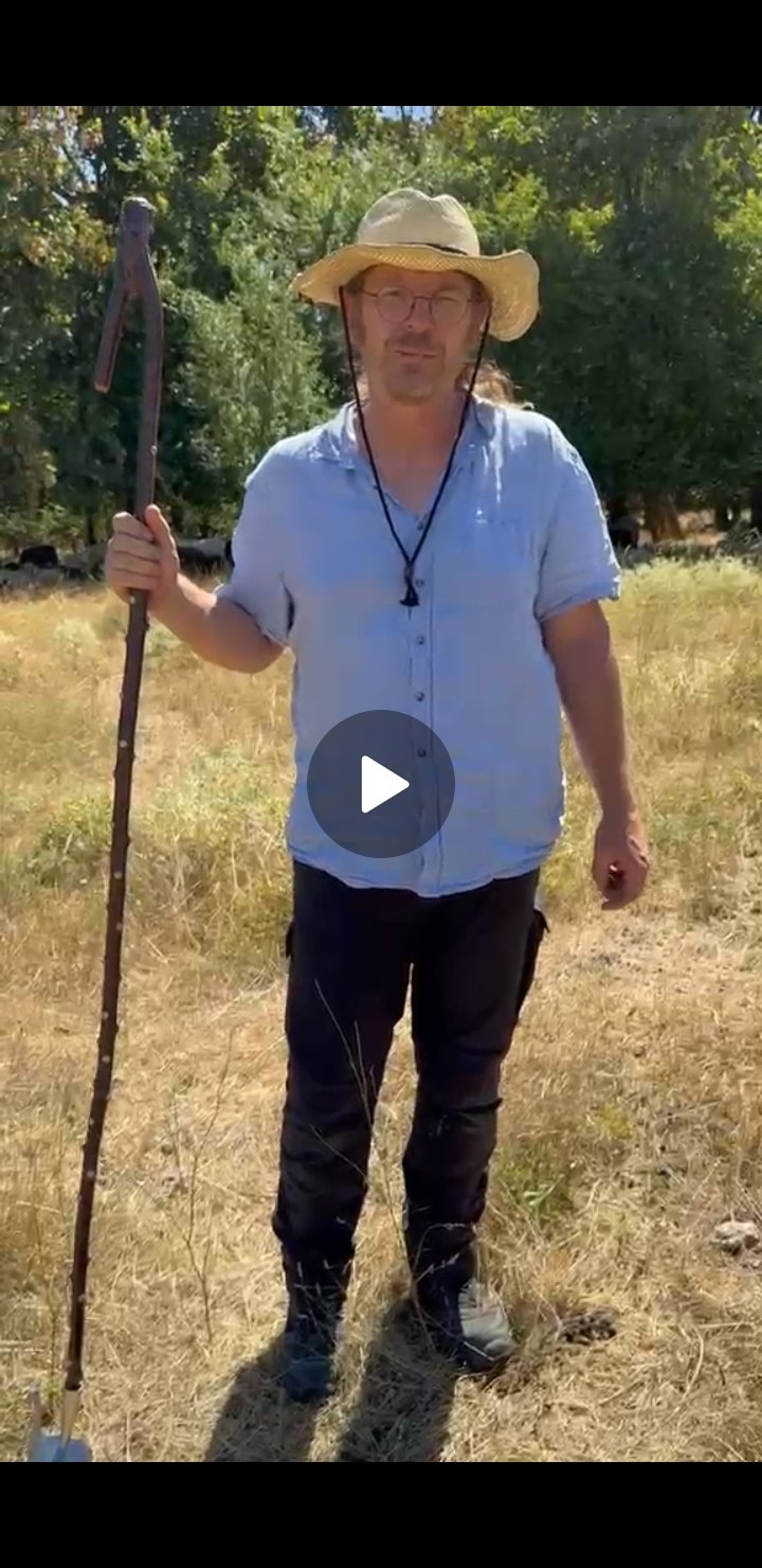 Holger Hellwig mit dem Hirtenzug-Stab